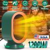 1200W Oscillating Electric Space Heater Mini Desk Heater with 2 Modes 3S Fast Heating Tip-over Overheat Protection for Home Office