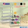 5 Tiers Shoes Rack Shelves 15 Pairs Shoes Storage Organizer Stand Tower Stackable Shoe Holder