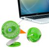 Clip Fan Rechargeable Battery USB Rotation Fan Speed Adjustable Low Noise For Home Office Desk