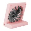 Mini Electric Desk Fan USB Rechargeable Low Noise Fan 3 Speed Adjustment Battery Operated Office Travel Desktop Fan w/120°Rotatable Bracket