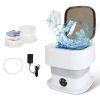 10L/2.6Gallon Portable Washing Machine with 3 Modes Foldable Mini Laundry Washer and Dryer Underwear Baby Clothes Socks Cleaning for Travel RV Camping