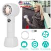 Mini Portable Fan USB Rechargeable Handheld Cooling Fan Powerful Desk Air Cooler with 3 Speed Levels Removable Base for Home Office Camping Travel