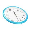 Round Wall Clock Silent Non-Ticking 10-inch Precise Quartz Battery Operated Hanging Clock for Home Office School