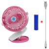 Clip Fan Rechargeable Battery USB Rotation Fan Speed Adjustable Low Noise For Home Office Desk