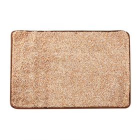 28"x18" Doormat Super Absorbent Entry Welcome Mat Non-Slip Rubber Backing Rug for Entrance Kitchen Bedroom Bathroom (Option: Beige)