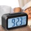 iMounTEK Digital Clock w/ LCD Backlight Alarm Snooze Temperature Calendar Display Light Sensor Eye-Friendly
