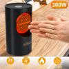 300W Portable Electric Heater Mini Heating Unit Fan Portable Floor Desktop Air Fan Heater For Office Dormitory Room