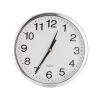 Round Wall Clock Silent Non-Ticking 10-inch Precise Quartz Battery Operated Hanging Clock for Home Office School