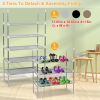 5 Tiers Shoes Rack Shelves 15 Pairs Shoes Storage Organizer Stand Tower Stackable Shoe Holder