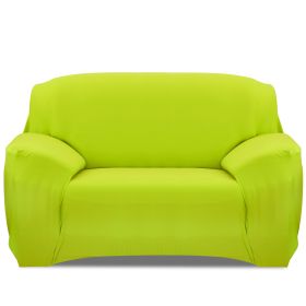 Sofa Cover Printed Stretch Sofa Furniture Cover Soft Sofa Slipcover Polyester Furniture Protector Cover (Option: Green_2S)