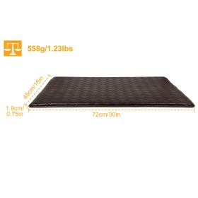 Anti-Fatigue Standing Mat Anti-Slip Memory Foam Floor Mat Water-proof Kitchen Mat (Option: Brown)