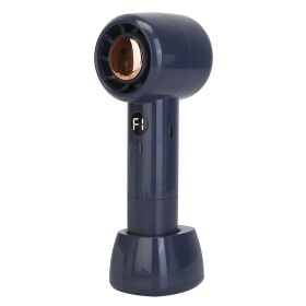 Mini Portable Fan USB Rechargeable Handheld Cooling Fan Powerful Desk Air Cooler with 3 Speed Levels Removable Base for Home Office Camping Travel (Option: Blue)