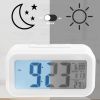 iMounTEK Digital Clock w/ LCD Backlight Alarm Snooze Temperature Calendar Display Light Sensor Eye-Friendly