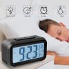 iMounTEK Digital Clock w/ LCD Backlight Alarm Snooze Temperature Calendar Display Light Sensor Eye-Friendly
