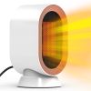 1200W Oscillating Electric Space Heater Mini Desk Heater with 2 Modes 3S Fast Heating Tip-over Overheat Protection for Home Office