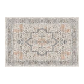 1PC Bohemian Vintage Watercolor Doormat - Non-Slip Soft Rug, Stain-Resistant Washable Mat for Entryway, Kitchen, Living Room, Laundry & Bathroom (colour: KSX-2-3-7, size: 2*3ft/61*91cm)