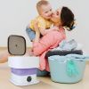 10L/2.6Gallon Portable Washing Machine with 3 Modes Foldable Mini Laundry Washer and Dryer Underwear Baby Clothes Socks Cleaning for Travel RV Camping