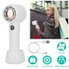Mini Portable Fan USB Rechargeable Handheld Cooling Fan Powerful Desk Air Cooler with 3 Speed Levels Removable Base for Home Office Camping Travel