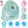 6.5in Desk Fan USB Powered 2 Speeds Table Cooling Fan Tilt Quiet Desktop Fan For Bedroom Office