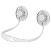 Neck Hanging Fan Hand Free Portable Aromatherapy USB Fans 360°Rotatable Rechargeable Dual Cooling Fans w/Color Changing Led