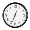 Round Wall Clock Silent Non-Ticking 10-inch Precise Quartz Battery Operated Hanging Clock for Home Office School