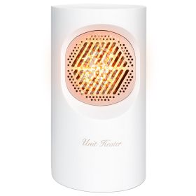 300W Portable Electric Heater Mini Heating Unit Fan Portable Floor Desktop Air Fan Heater For Office Dormitory Room (Option: White)