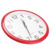 Round Wall Clock Silent Non-Ticking 10-inch Precise Quartz Battery Operated Hanging Clock for Home Office School